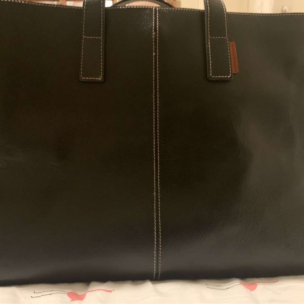 Frank Daniel Black Leather Men's Bag